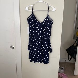 Polka Dot Navy Blue Dress